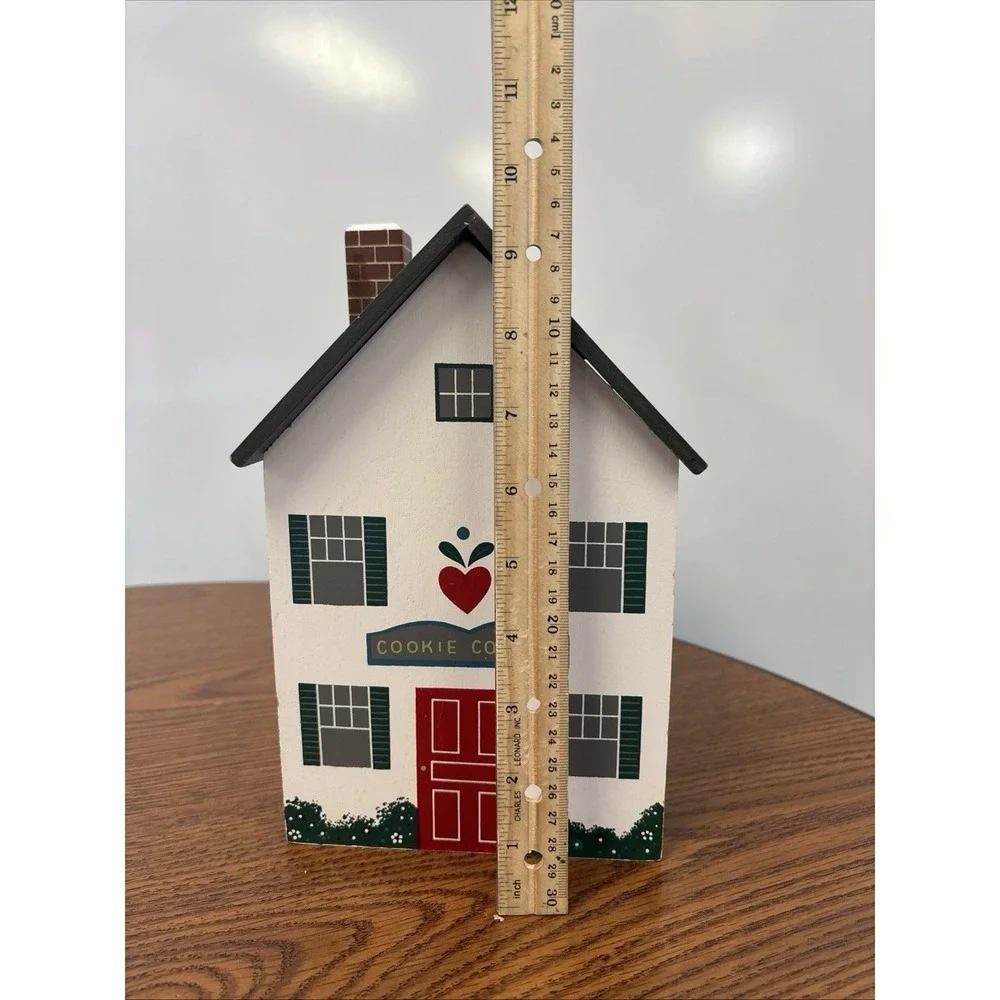 Wooden Country Cottage Canister Set w inserts PLUS Cookie Canister